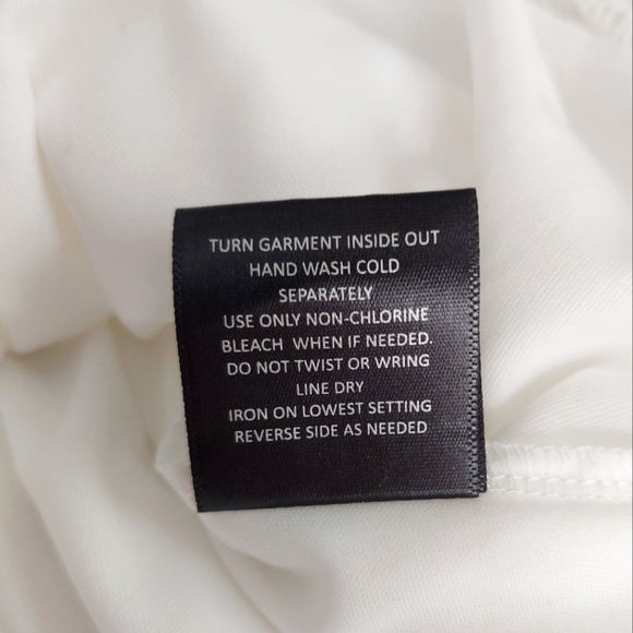 Three Pink Hearts - White Sleeveless Spaghetti-Strap Lace Button-Up Midi Dress - Picture 10 of 10